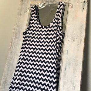 Chevron maxi dress